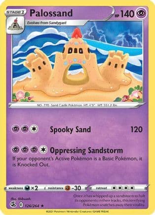 Palossand 126/264 - SWSH08 Fusion Strike Reverse Holofoil