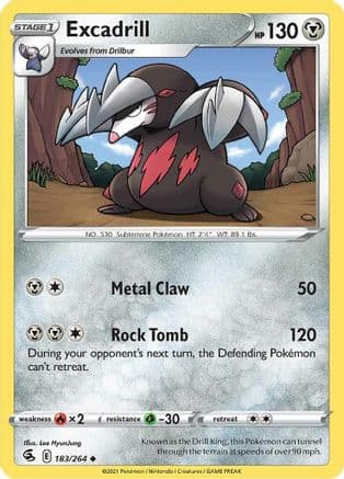 Excadrill 183/264 - SWSH08 Fusion Strike