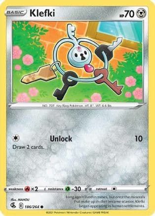 Klefki 186/264 - SWSH08 Fusion Strike Reverse Holofoil