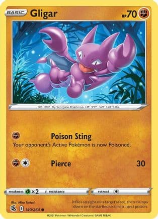 Gligar 140/264 - SWSH08 Fusion Strike