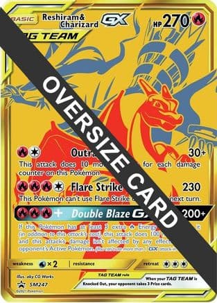 Reshiram & Charizard GX SM247- Jumbo Cards Holofoil
