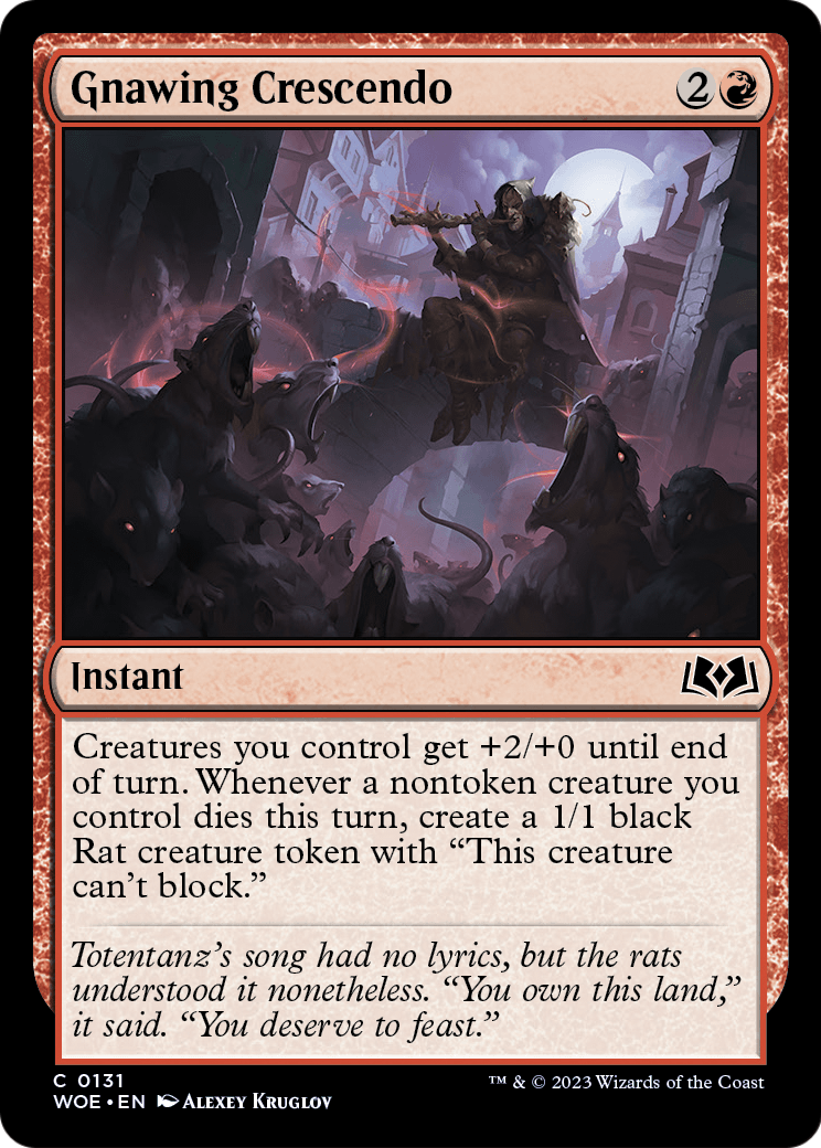 Gnawing Crescendo [Wilds of Eldraine] Foil