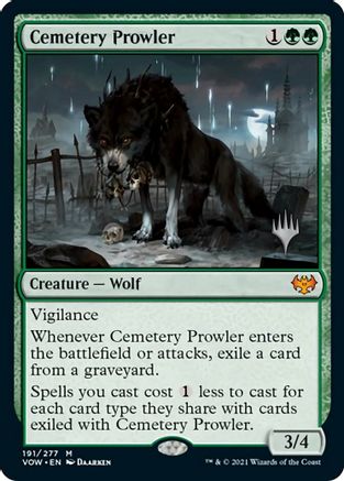 Cemetery Prowler (191) [Promo Pack: Aetherdrift]  Foil