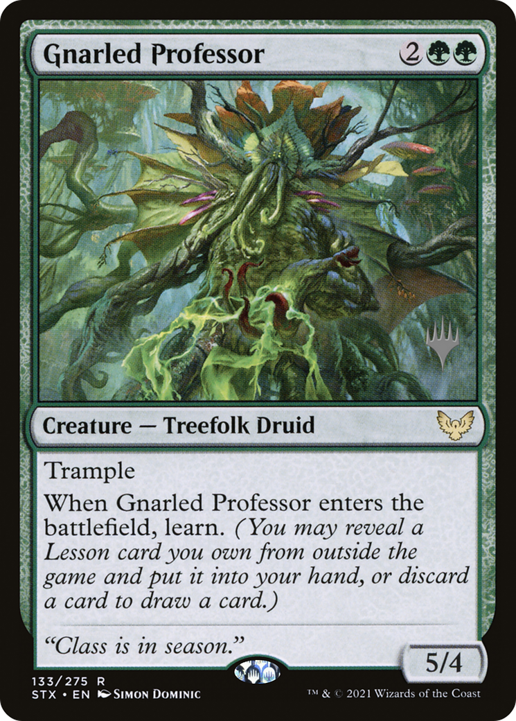 Gnarled Professor (Promo Pack) [Strixhaven: School of Mages Promos] Foil