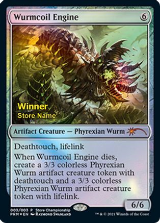 Wurmcoil Engine (Winner) (003) [Game Day & Store Championship Promos]  Foil