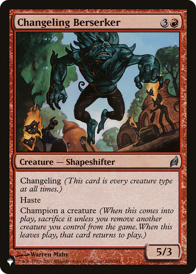 Changeling Berserker |  (LRW-160) [The List]