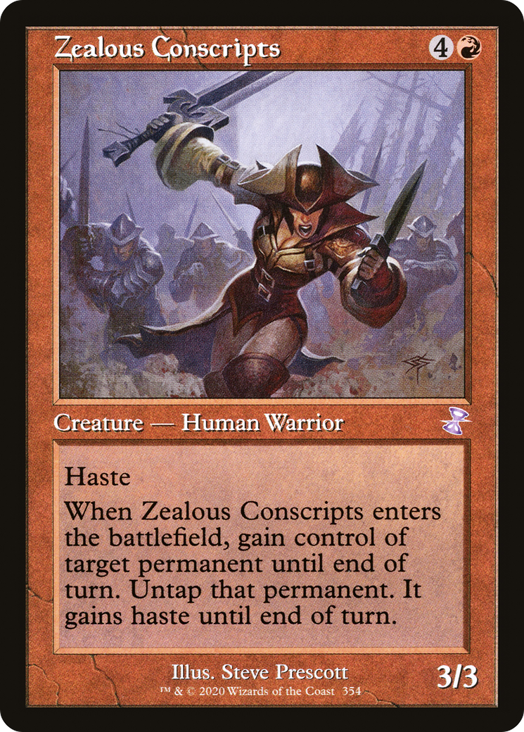 Zealous Conscripts (Timeshifted) [Time Spiral Remastered] Foil