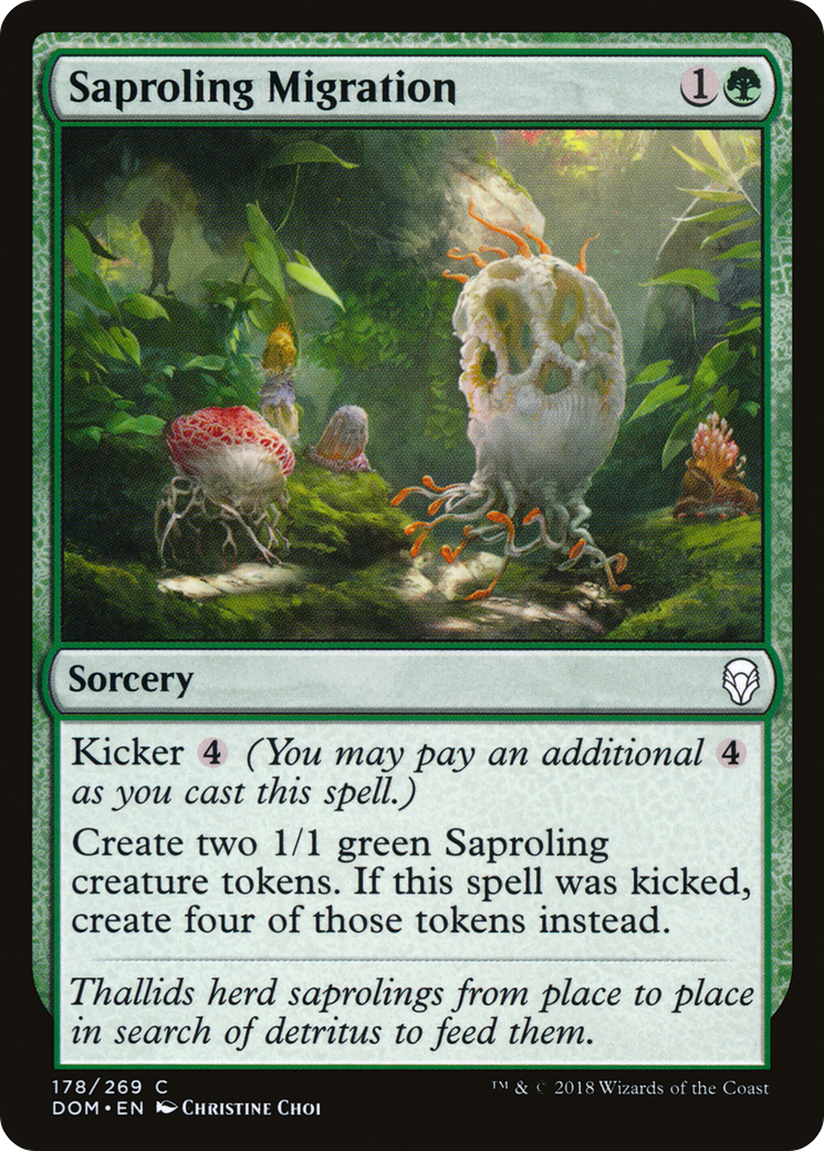 Saproling Migration [Dominaria] Foil