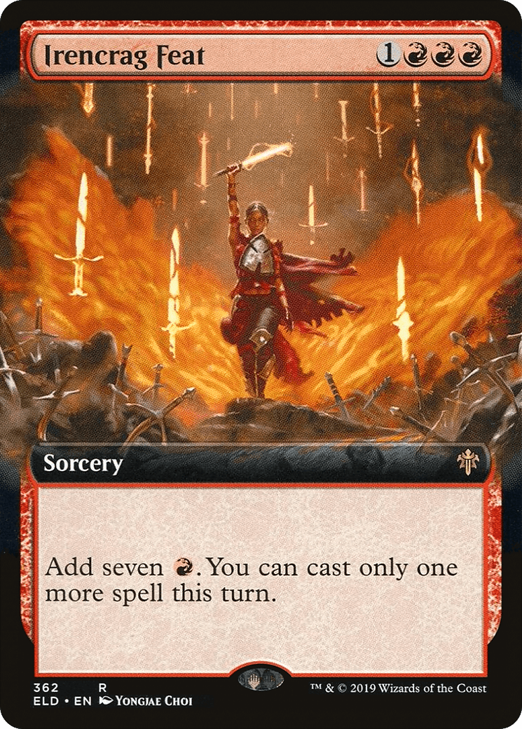 Irencrag Feat (Extended Art) [Throne of Eldraine] Foil