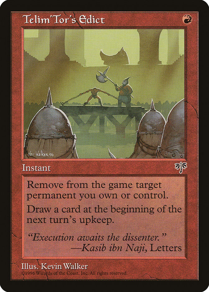 Telim'Tor's Edict 198/350 (Mirage) 