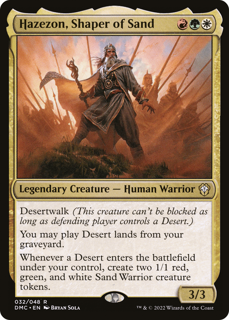 Hazezon, Shaper of Sand [Dominaria United Commander] Foil