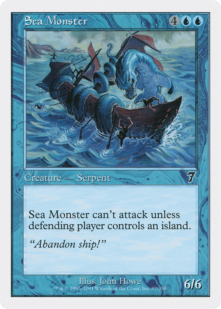Sea Monster [Seventh Edition] Foil