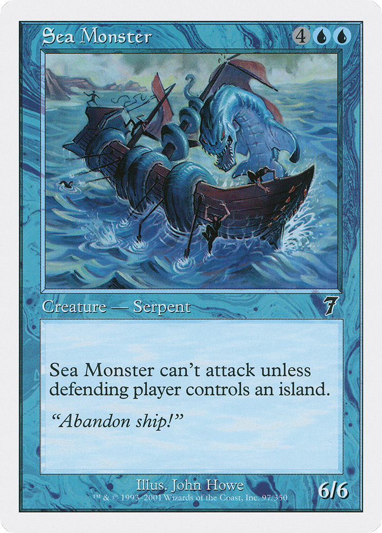 Sea Monster [Seventh Edition] Foil