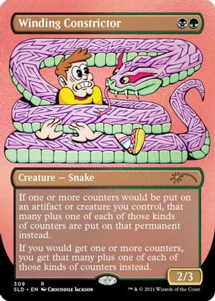 Winding Constrictor (Foil Etched) (309) [Secret Lair Drop Series]  Foil