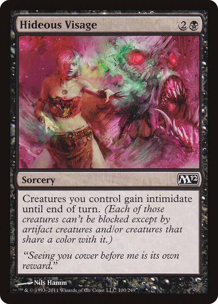 Hideous Visage [Magic 2012] Foil