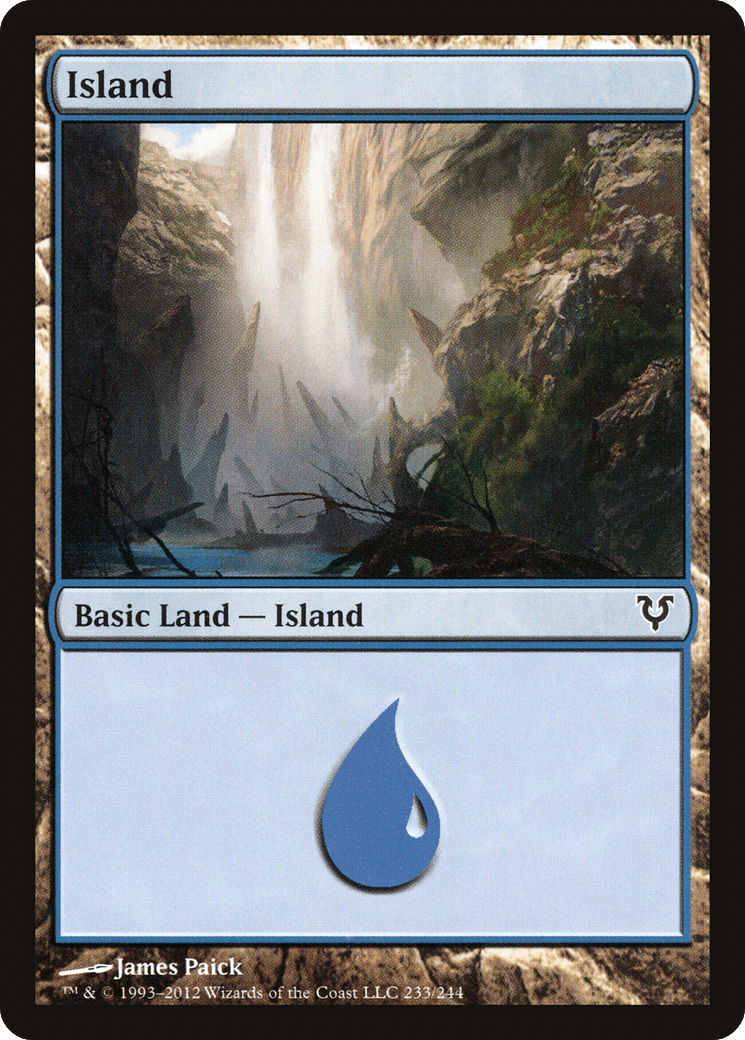 Island (233) [Avacyn Restored] Foil