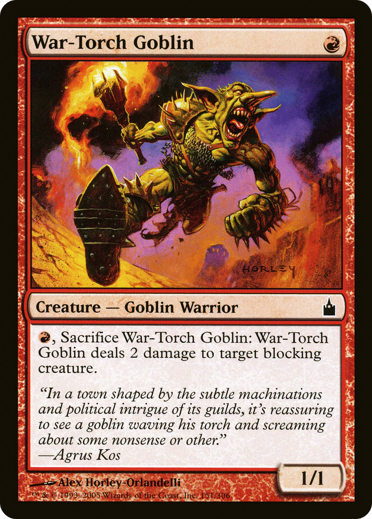 War-Torch Goblin [Ravnica: City of Guilds] Foil