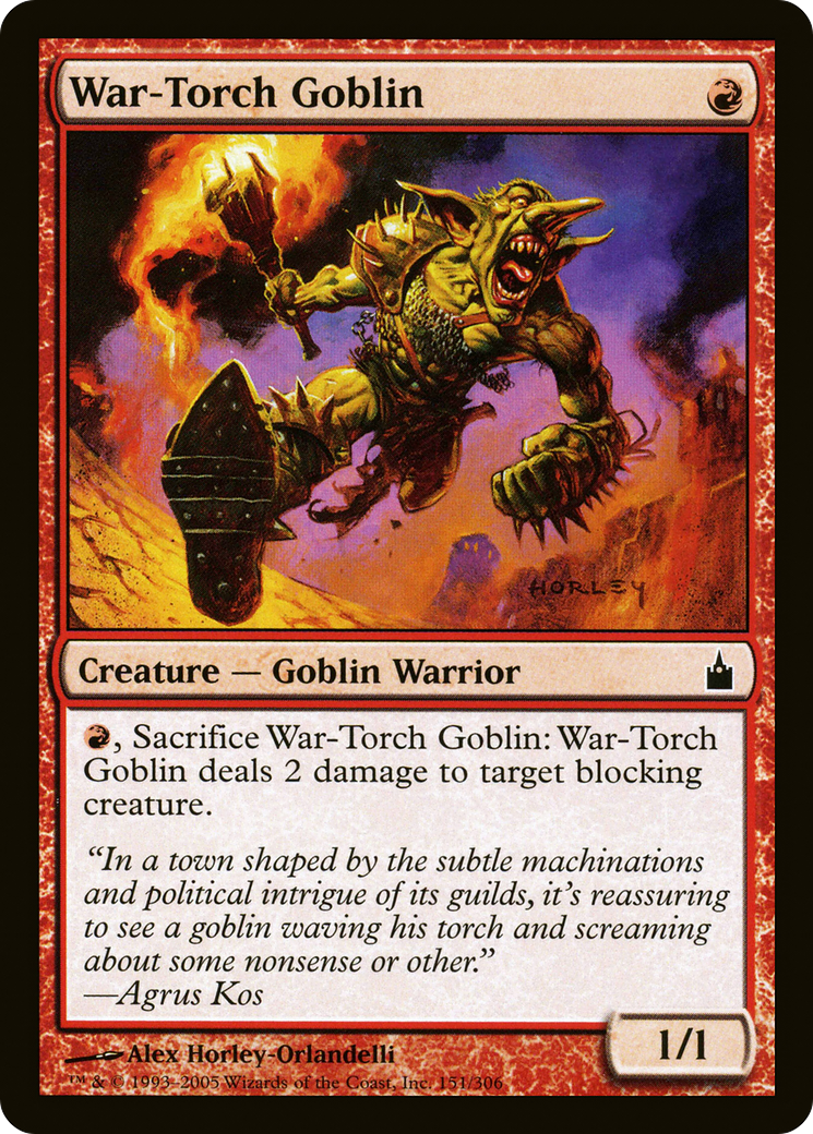 War-Torch Goblin [Ravnica: City of Guilds] Foil