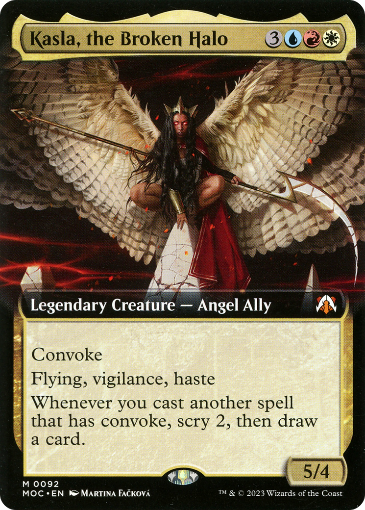 Kasla, the Broken Halo (Extended Art) [March of the Machine Commander] Foil