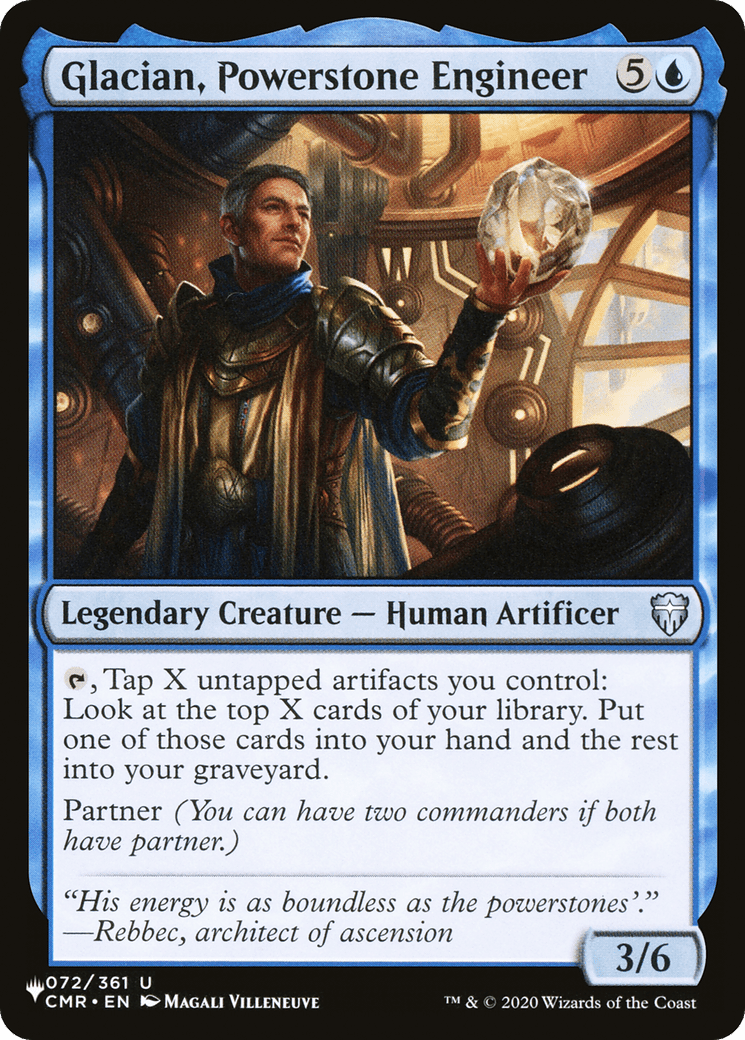 Glacian, Powerstone Engineer |  (CMR-72) [The List]