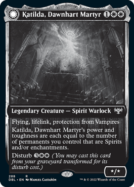 Katilda, Dawnhart Martyr // Katilda's Rising Dawn [Innistrad: Double Feature] Foil