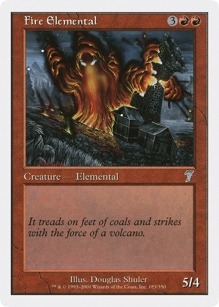 Fire Elemental [Seventh Edition] Foil