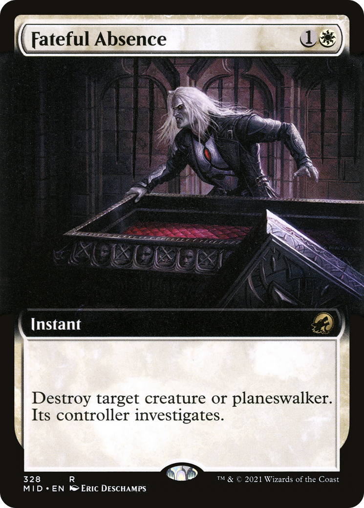 Fateful Absence (Extended Art) [Innistrad: Midnight Hunt] Foil