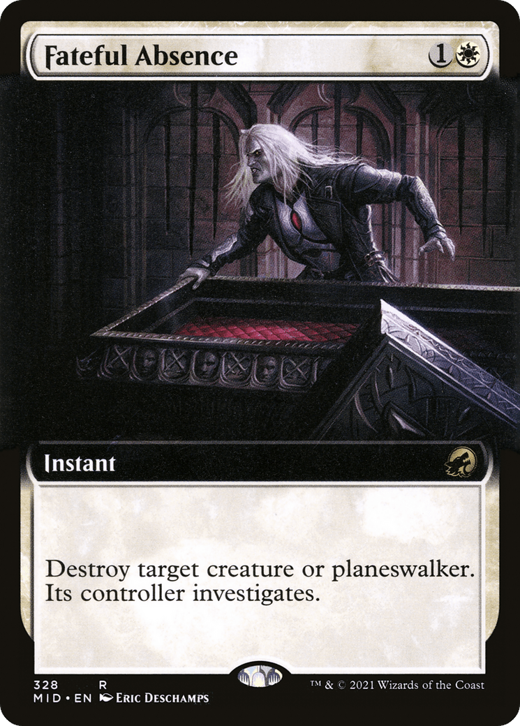 Fateful Absence (Extended Art) [Innistrad: Midnight Hunt] Foil