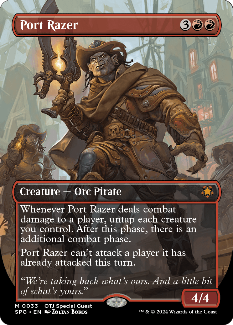 Port Razer (Borderless) [Outlaws of Thunder Junction Special Guests] Foil