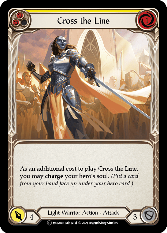 Cross the Line (Yellow) [U-MON046] (Monarch Unlimited)  Unlimited Normal