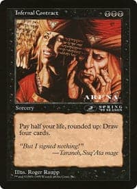 Infernal Contract (Oversized) [Oversize Cards] Foil