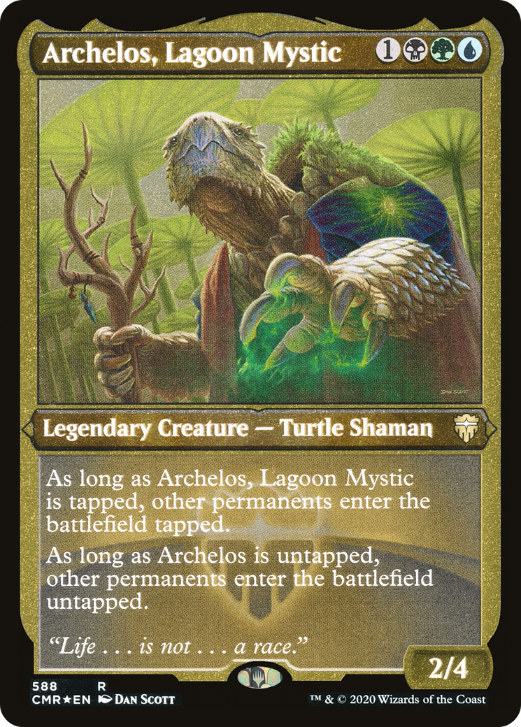 Archelos, Lagoon Mystic (588) [Commander Legends]  Foil
