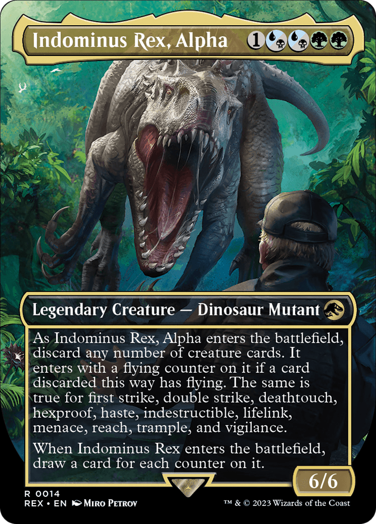 Indominus Rex, Alpha (Borderless) [Jurassic World Collection] Foil