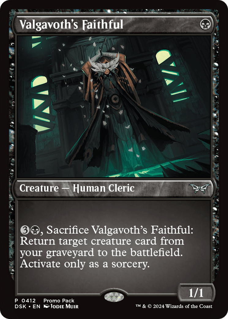 Valgavoth's Faithful [Duskmourn: House of Horror Promos] Foil