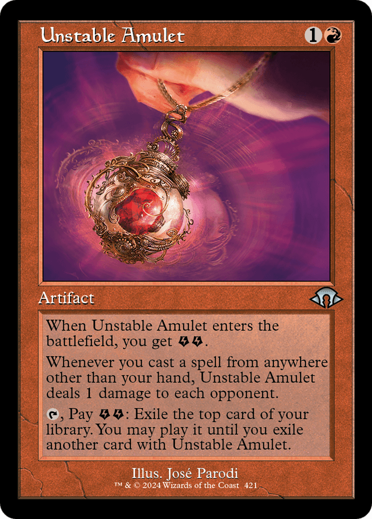 Unstable Amulet (Retro) [Modern Horizons 3] Foil