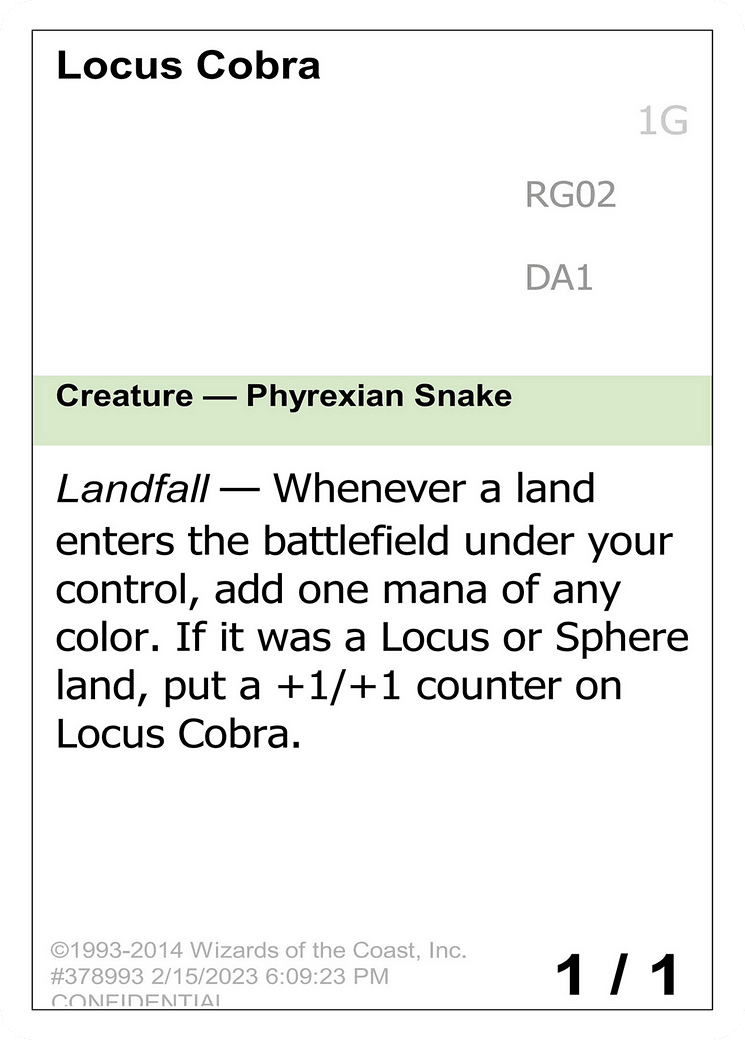 Locus Cobra (DA1-RG02B) - Unknown Event