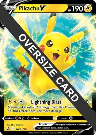 Pikachu V SWSH198- Jumbo Cards Holofoil