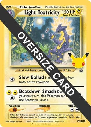 Light Toxtricity SWSH137 SWSH137- Jumbo Cards