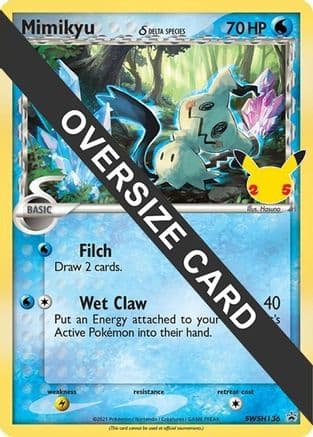 Mimikyu (Delta Species) SWSH136 SWSH136- Jumbo Cards Holofoil