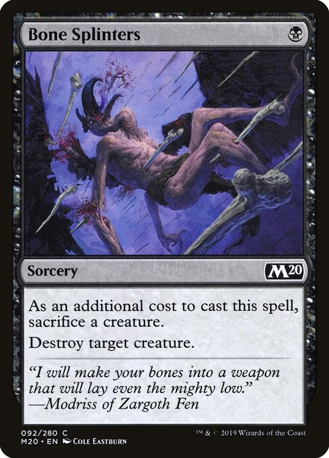 Bone Splinters 92/280 (Core Set 2020) 
