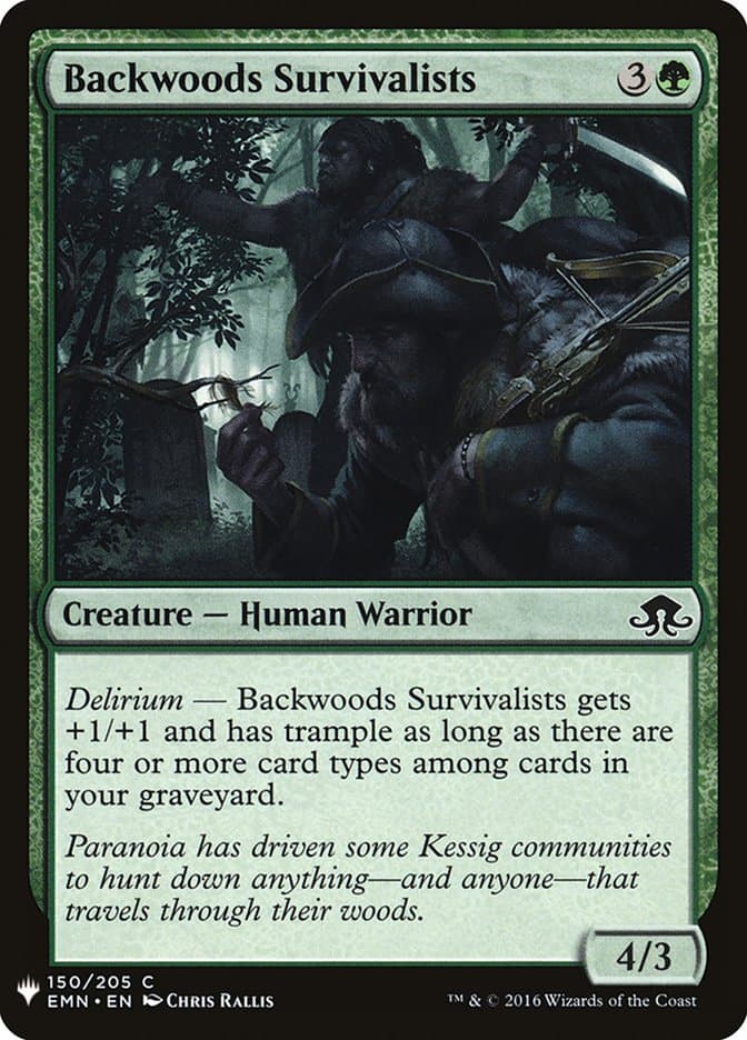 Backwoods Survivalists |  (EMN-150) [The List]