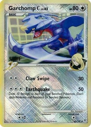 Garchomp C (League Promo) [Staff] 60/147 - League & Championship Cards Reverse Holofoil