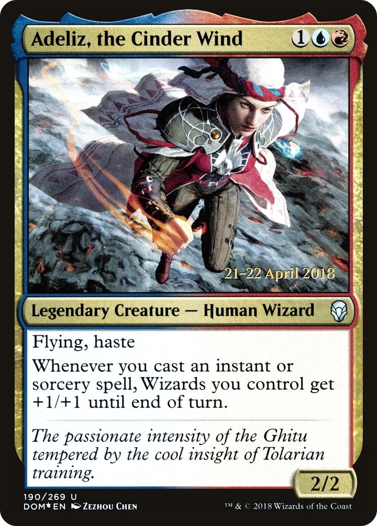 Adeliz, the Cinder Wind [Dominaria Prerelease Promos]