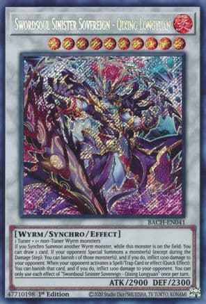 Swordsoul Sinister Sovereign - Qixing Longyuan [BACH-EN041] Secret Rare