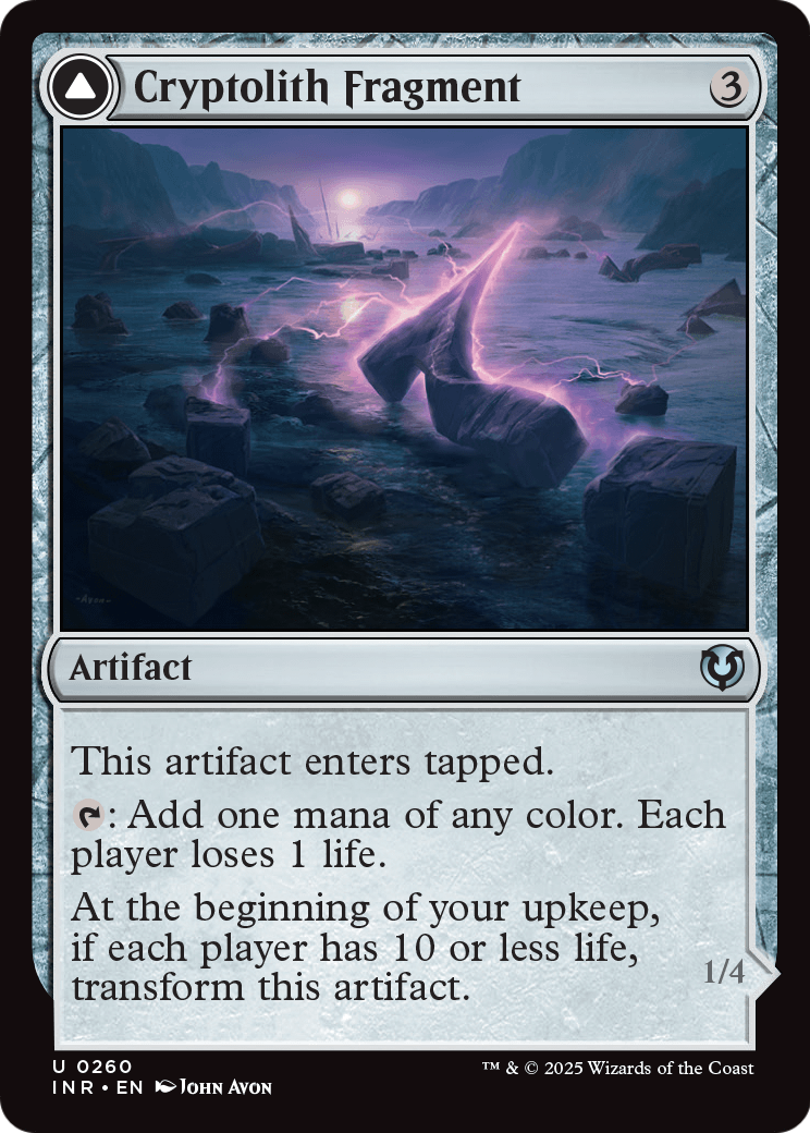 Cryptolith Fragment (-260) [Innistrad Remastered]  Foil