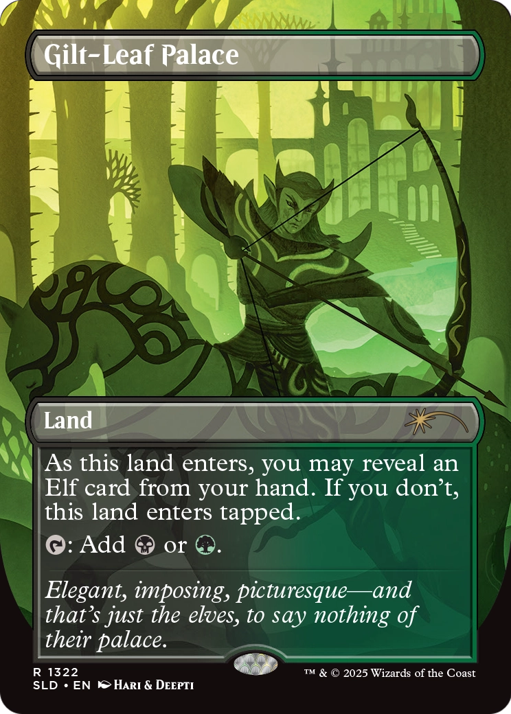 Gilt-Leaf Palace (1322) [Secret Lair Drop]  (Borderless) Foil
