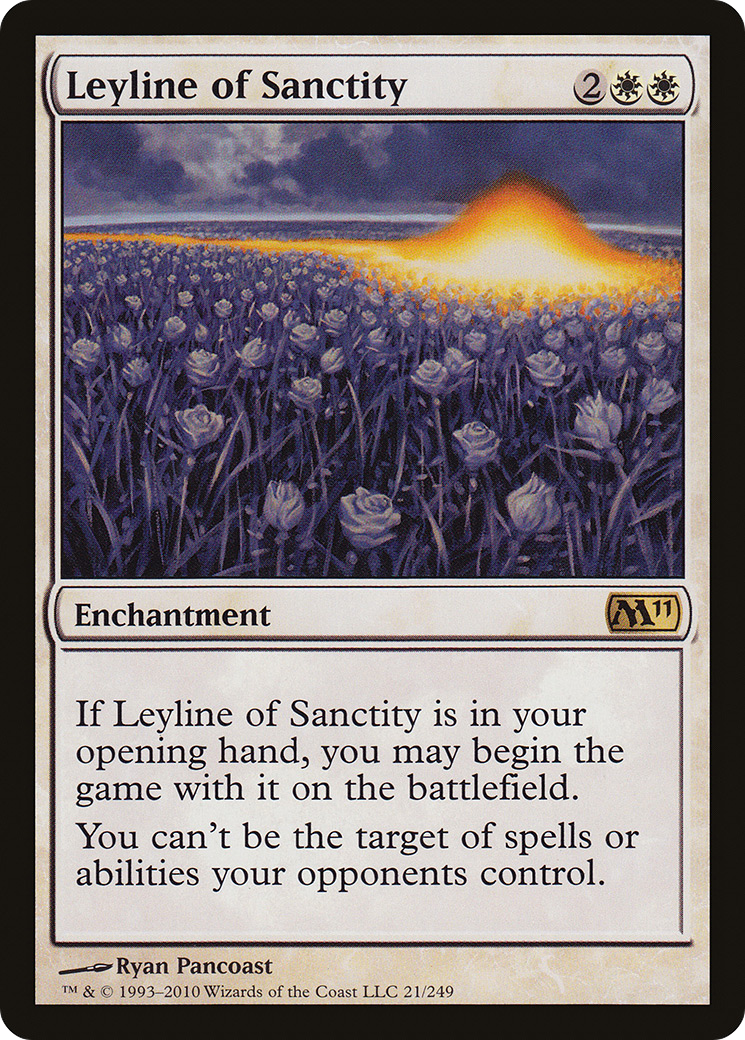 Leyline of Sanctity [Magic 2011] Foil