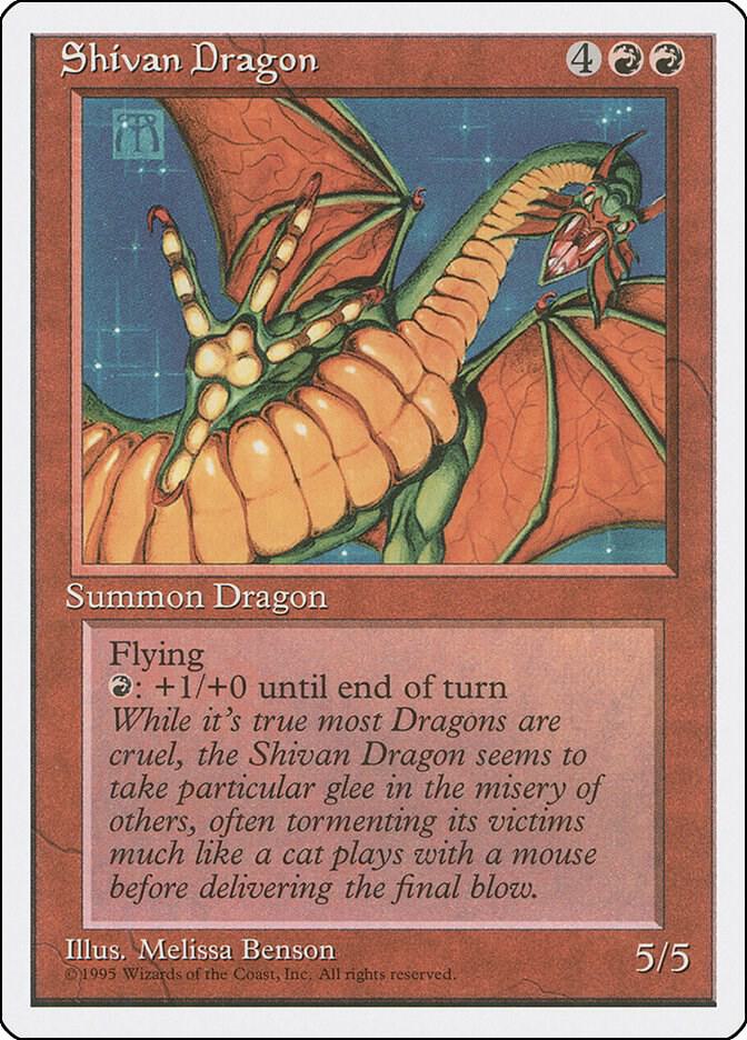 Shivan Dragon 220/378 (Fourth Edition) 