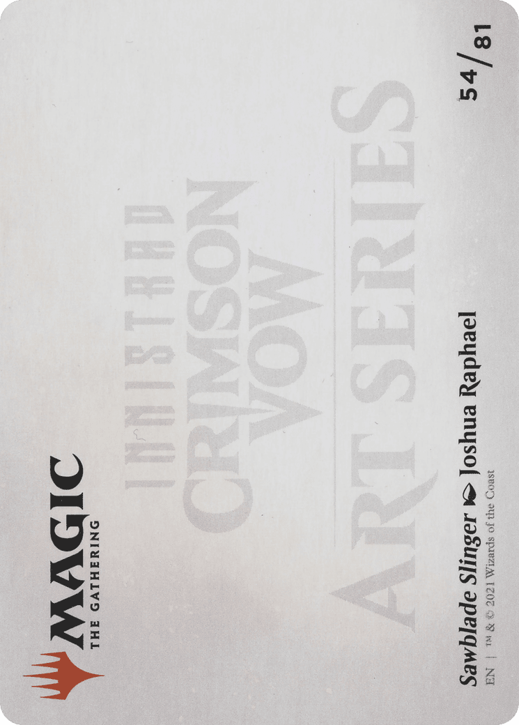 Sawblade Slinger // Sawblade Slinger (AVOW-054) - Crimson Vow Art Series (Borderless)