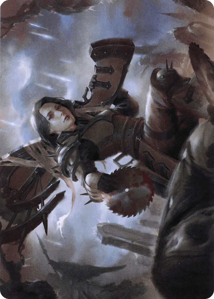 Sawblade Slinger // Sawblade Slinger (AVOW-054) - Crimson Vow Art Series (Borderless)